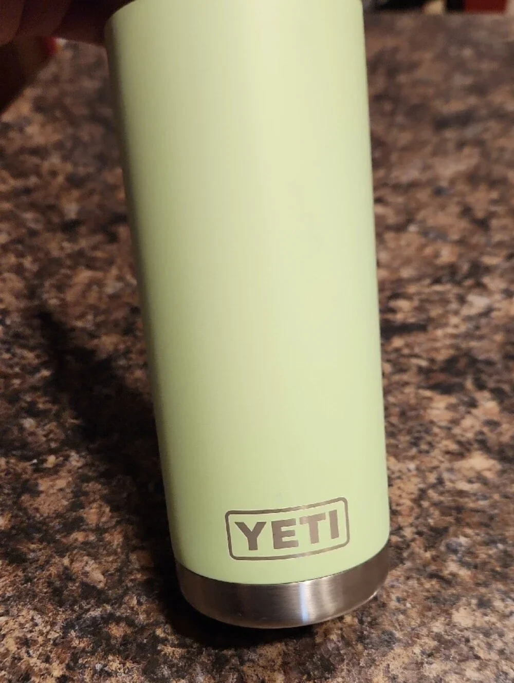EUC YETI 18 OZ Light Green Travel Tumbler